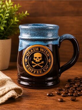 Death Wish Coffe Co Limited Ed Tankard Mug “Water” 896/1000